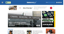 Desktop Screenshot of cruzeirofm.com.br