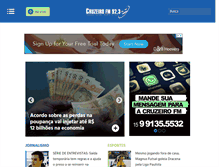 Tablet Screenshot of cruzeirofm.com.br